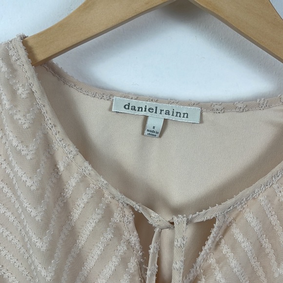 Daniel Rainn Swiss Dot Chevron Boho Dress - S - Picture 4 of 5